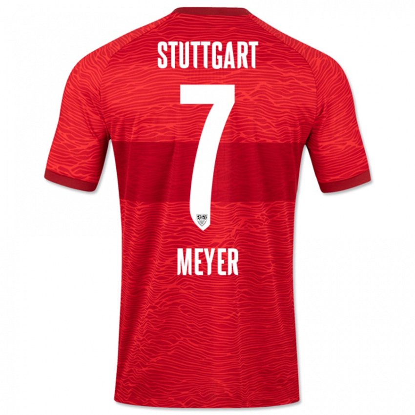 Hombre Camiseta Jordan Meyer #7 Rojo 2ª Equipación 2023/24 La Camisa Perú