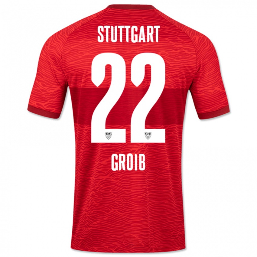 Hombre Camiseta Alexander Groiß #22 Rojo 2ª Equipación 2023/24 La Camisa Perú