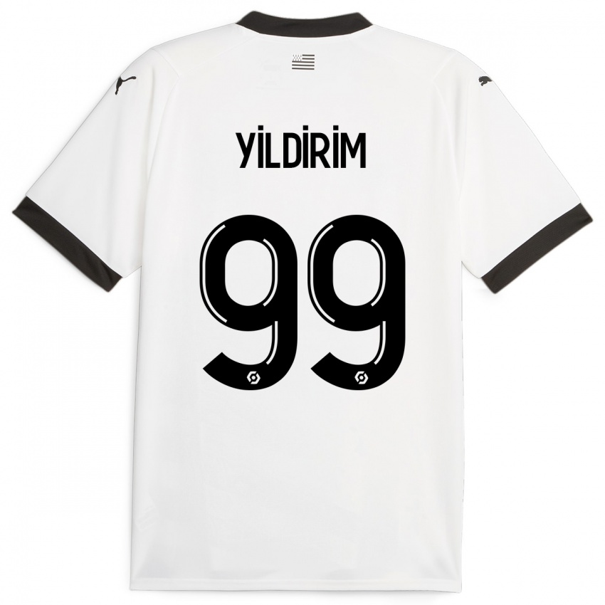 Hombre Camiseta Bertuğ Yıldırım #99 Blanco 2ª Equipación 2023/24 La Camisa Perú