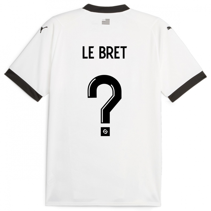 Hombre Camiseta Noah Le Bret #0 Blanco 2ª Equipación 2023/24 La Camisa Perú