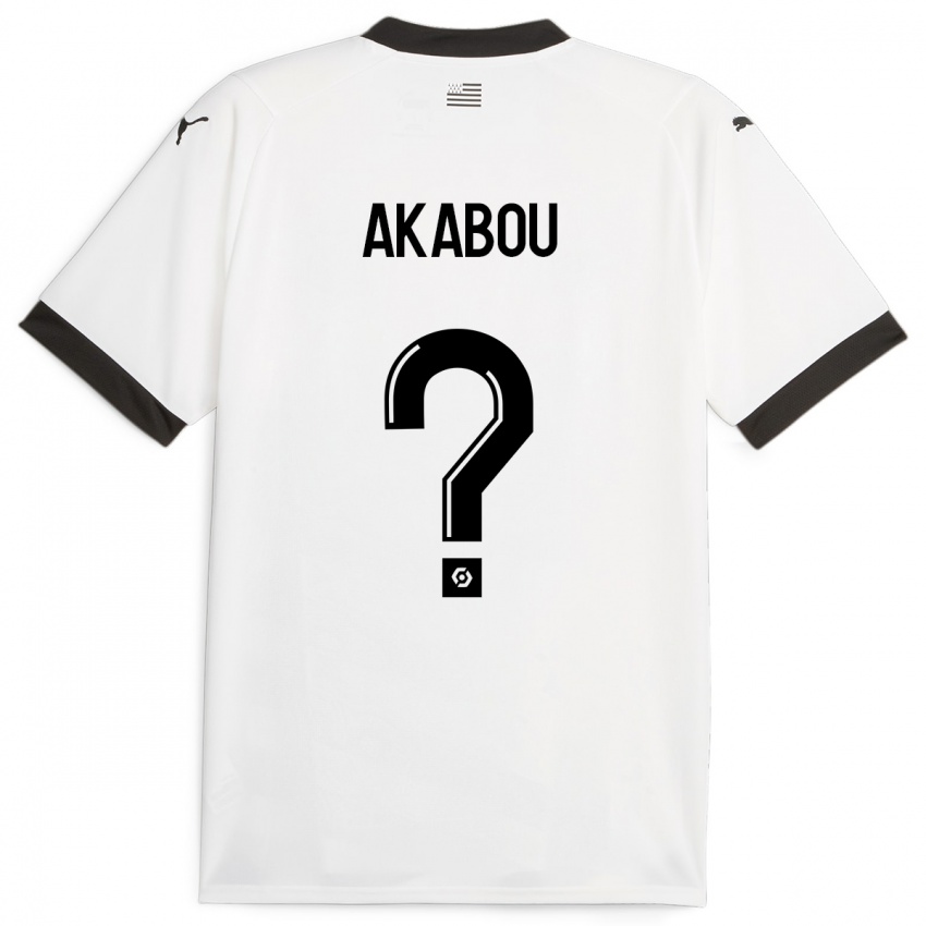 Hombre Camiseta Ayoube Akabou #0 Blanco 2ª Equipación 2023/24 La Camisa Perú