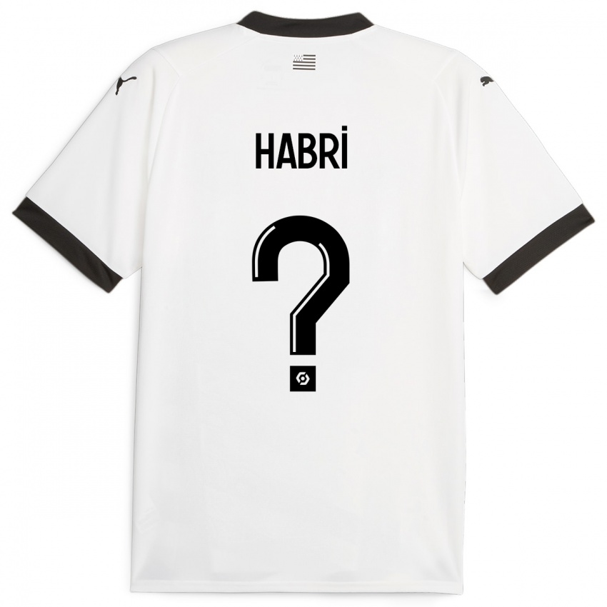 Hombre Camiseta Issa Habri #0 Blanco 2ª Equipación 2023/24 La Camisa Perú