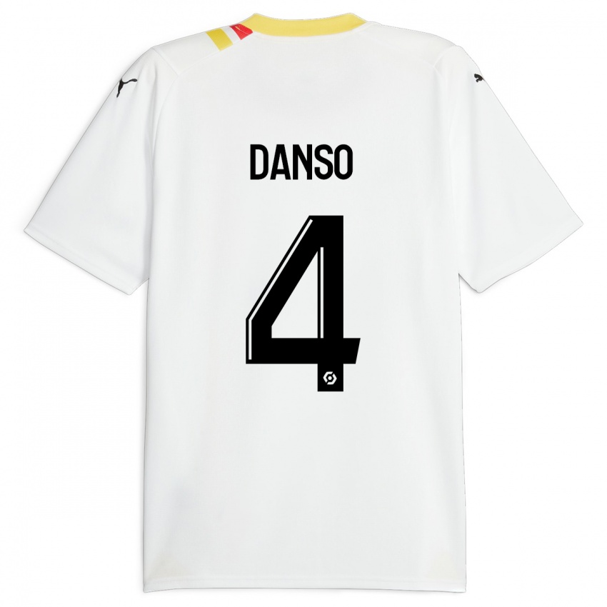 Hombre Camiseta Kevin Danso #4 Negro 2ª Equipación 2023/24 La Camisa Perú