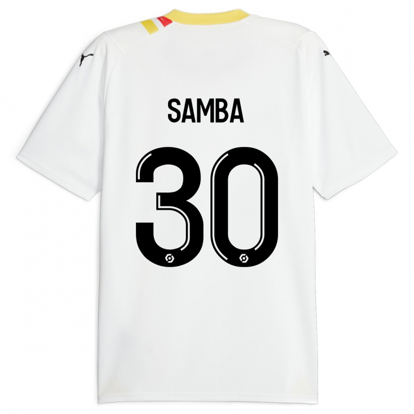 Hombre Camiseta Brice Samba #30 Negro 2ª Equipación 2023/24 La Camisa Perú
