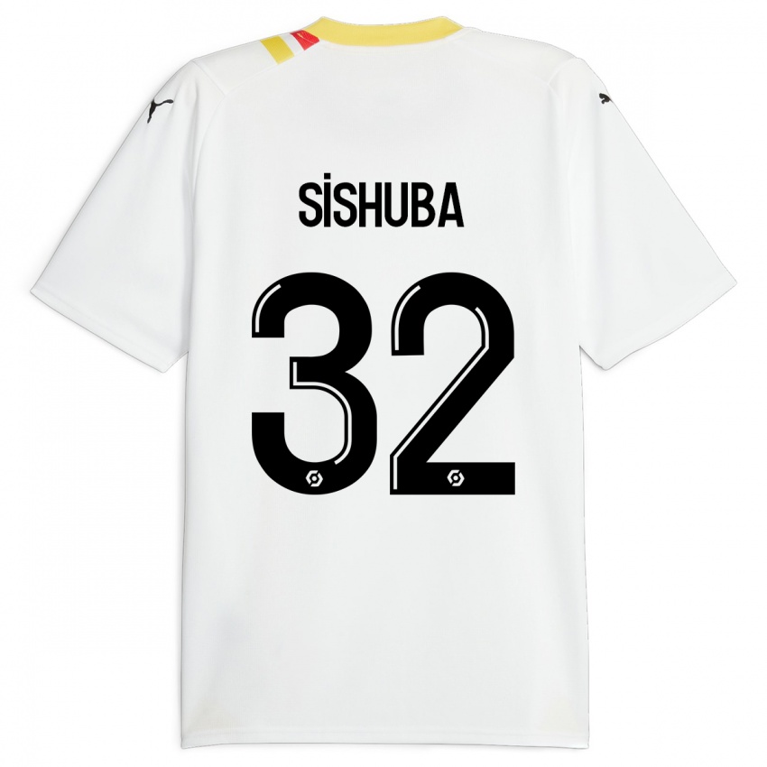 Hombre Camiseta Ayanda Sishuba #32 Negro 2ª Equipación 2023/24 La Camisa Perú