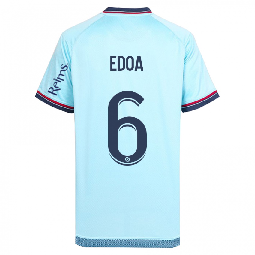 Hombre Camiseta Valentin Atangana Edoa #6 Cielo Azul 2ª Equipación 2023/24 La Camisa Perú