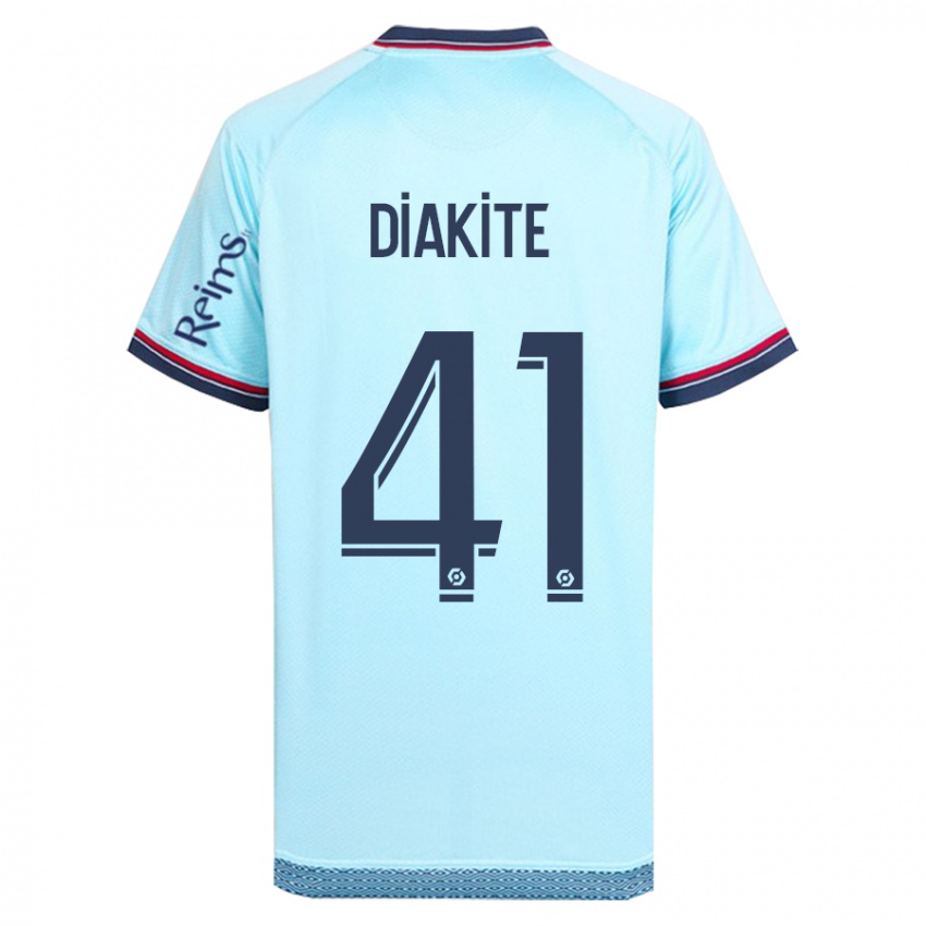 Hombre Camiseta Ibrahim Diakité #41 Cielo Azul 2ª Equipación 2023/24 La Camisa Perú