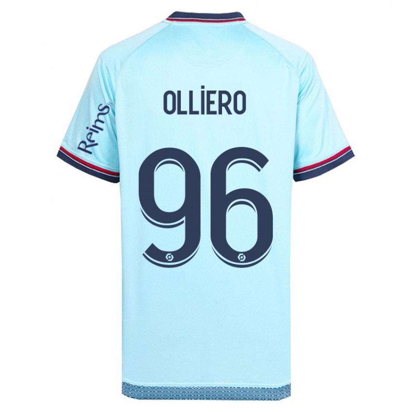 Hombre Camiseta Alexandre Olliero #96 Cielo Azul 2ª Equipación 2023/24 La Camisa Perú