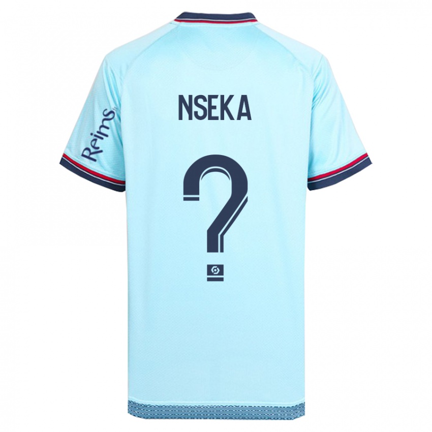 Hombre Camiseta Nelson Nseka #0 Cielo Azul 2ª Equipación 2023/24 La Camisa Perú