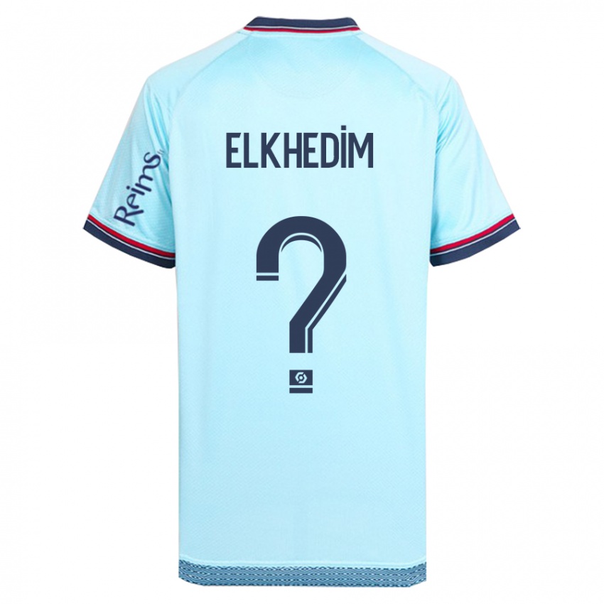 Hombre Camiseta Abdenoor Elkhedim #0 Cielo Azul 2ª Equipación 2023/24 La Camisa Perú