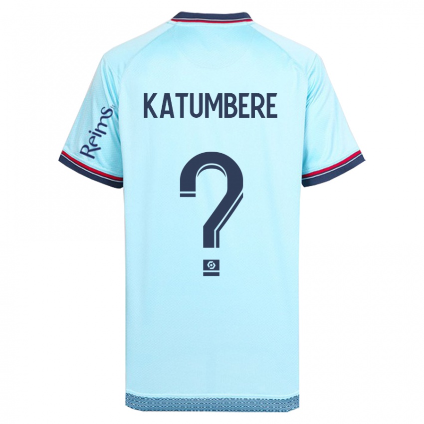 Hombre Camiseta Noah Katumbere #0 Cielo Azul 2ª Equipación 2023/24 La Camisa Perú