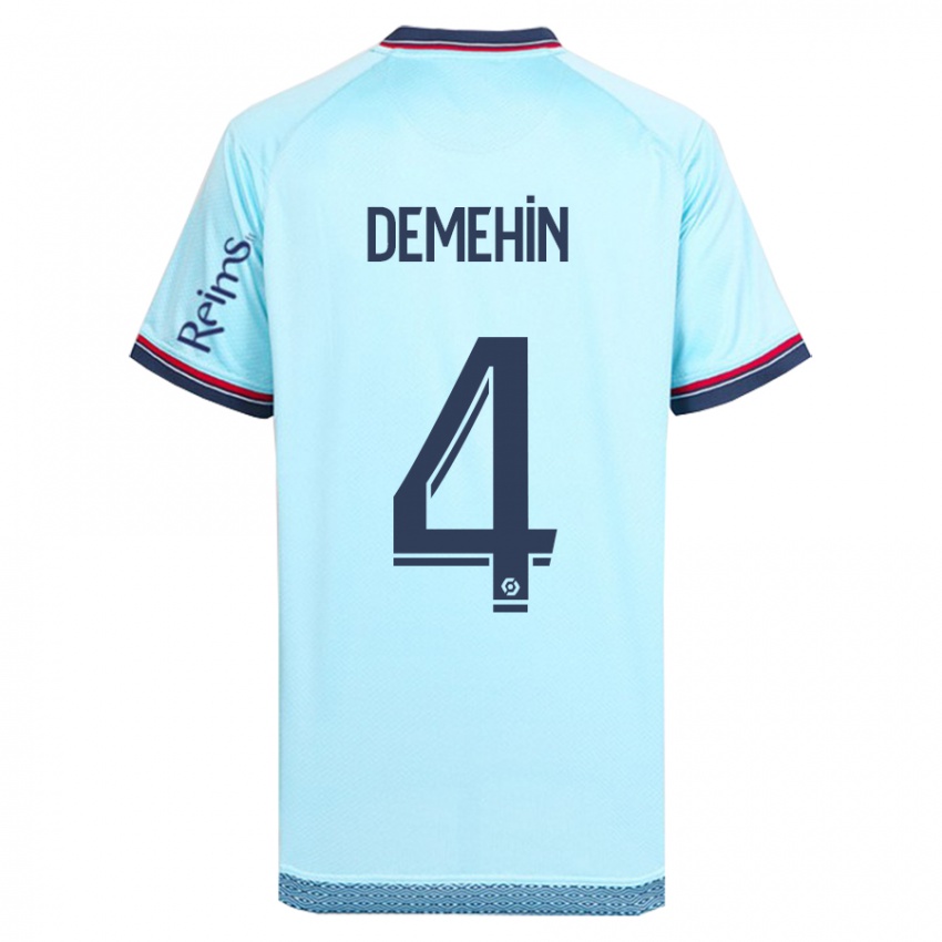 Hombre Camiseta Blessing Demehin #4 Cielo Azul 2ª Equipación 2023/24 La Camisa Perú
