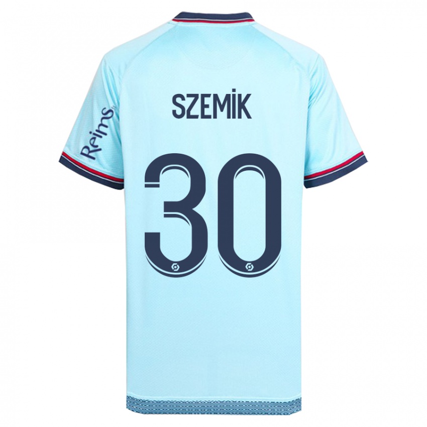 Hombre Camiseta Kinga Szemik #30 Cielo Azul 2ª Equipación 2023/24 La Camisa Perú