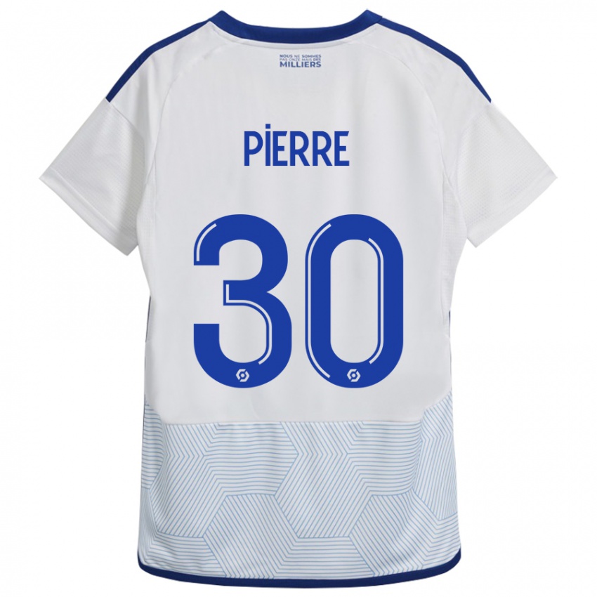 Hombre Camiseta Alexandre Pierre #30 Blanco 2ª Equipación 2023/24 La Camisa Perú