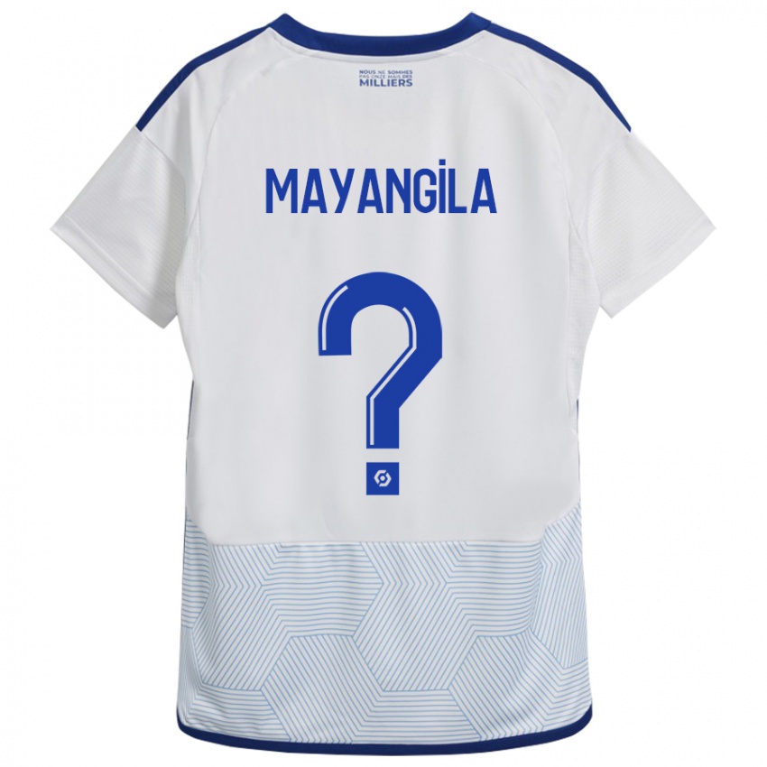 Hombre Camiseta Ryan Tutu Mayangila #0 Blanco 2ª Equipación 2023/24 La Camisa Perú