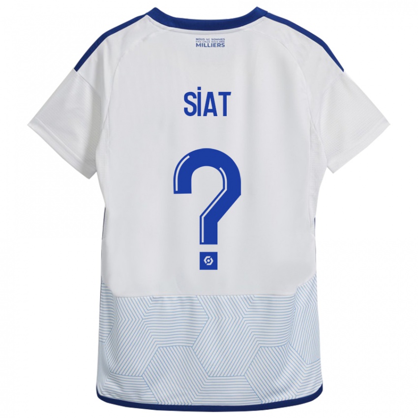 Hombre Camiseta Victor Siat #0 Blanco 2ª Equipación 2023/24 La Camisa Perú