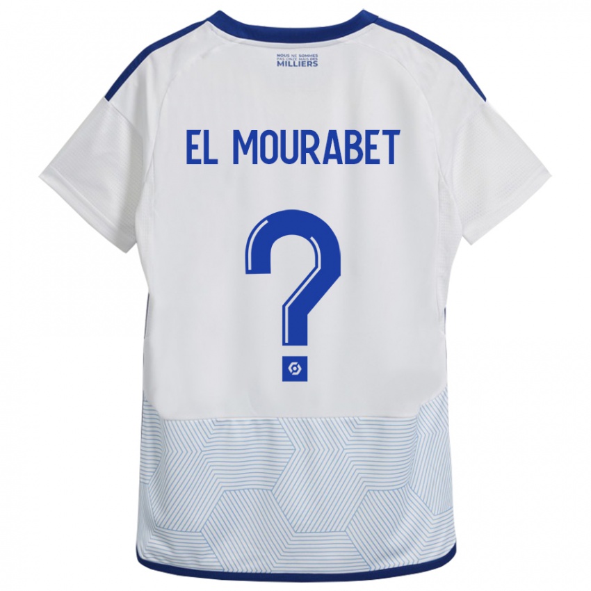 Hombre Camiseta Samir El Mourabet #0 Blanco 2ª Equipación 2023/24 La Camisa Perú