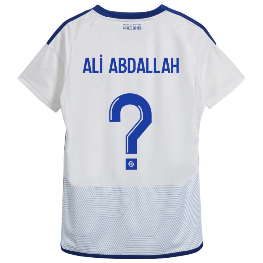 Hombre Camiseta Aboubacar Ali Abdallah #0 Blanco 2ª Equipación 2023/24 La Camisa Perú