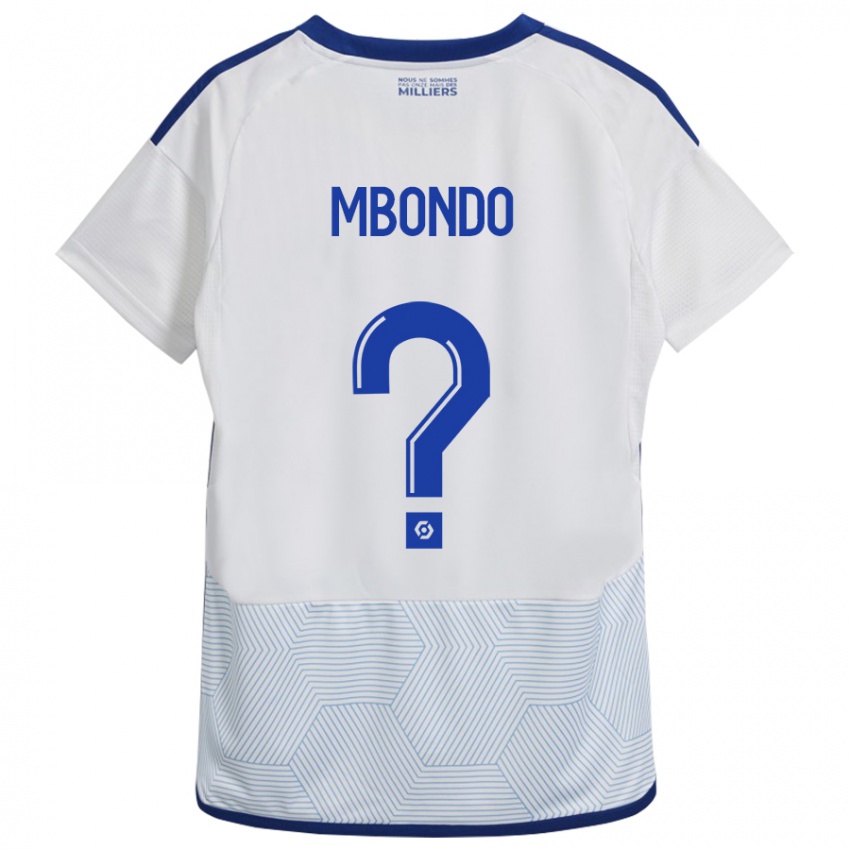 Hombre Camiseta Fredy André Mbondo #0 Blanco 2ª Equipación 2023/24 La Camisa Perú