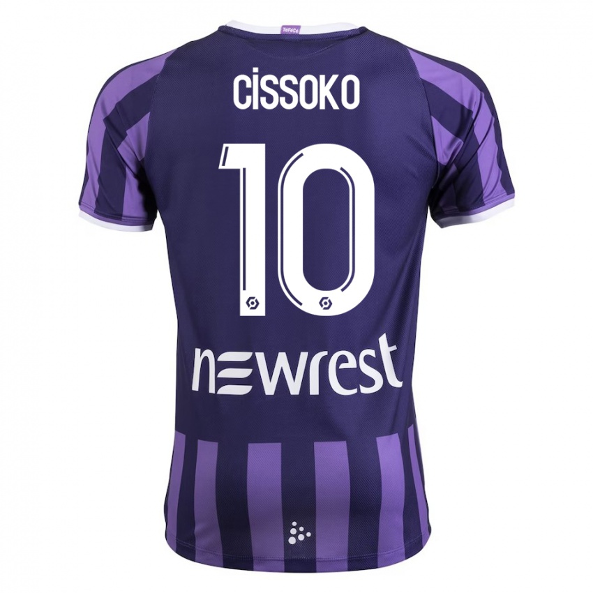 Hombre Camiseta Ibrahim Cissoko #10 Morado 2ª Equipación 2023/24 La Camisa Perú