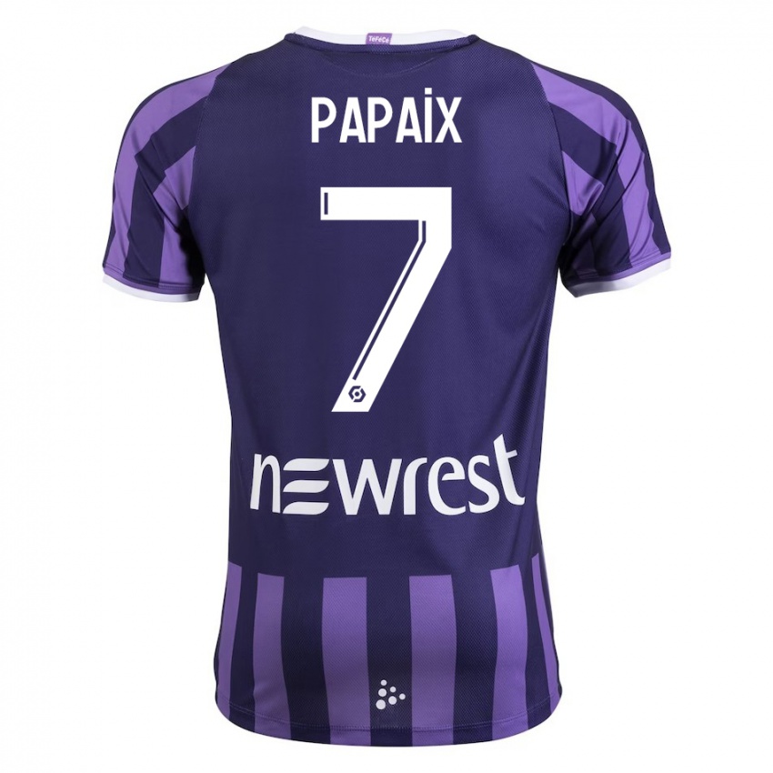 Hombre Camiseta Marie Papaix #7 Morado 2ª Equipación 2023/24 La Camisa Perú