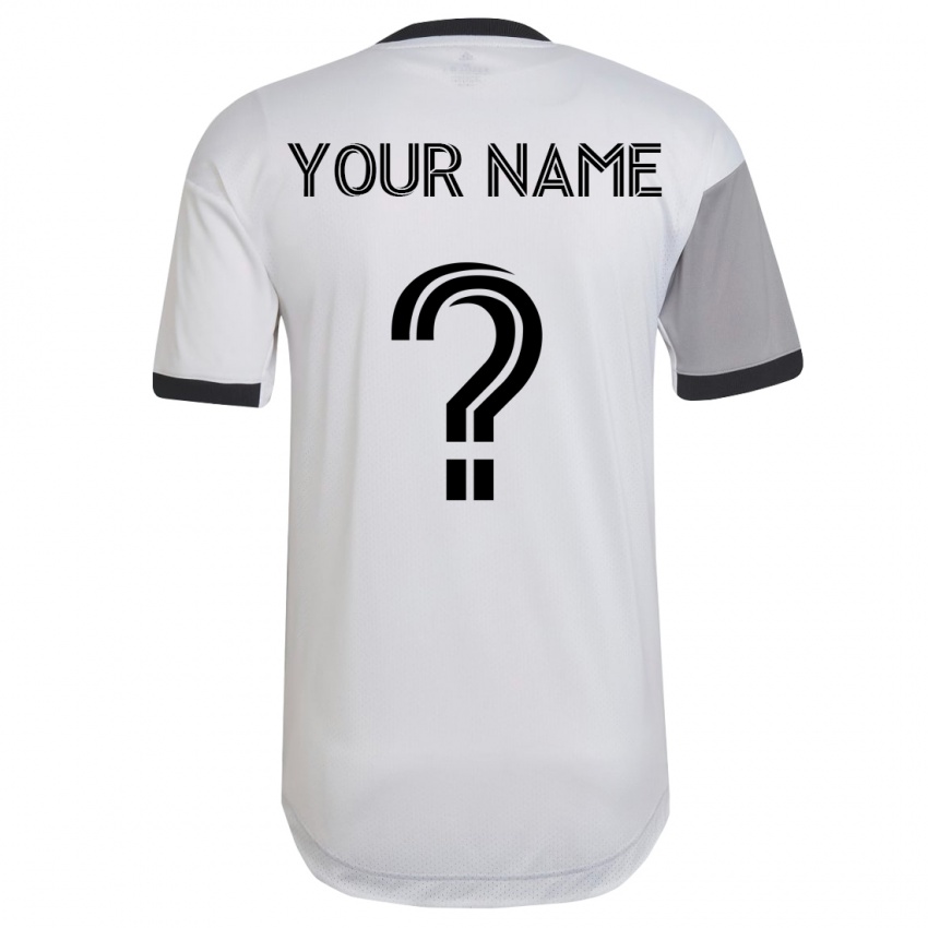 Hombre Camiseta Su Nombre #0 Blanco 2ª Equipación 2023/24 La Camisa Perú