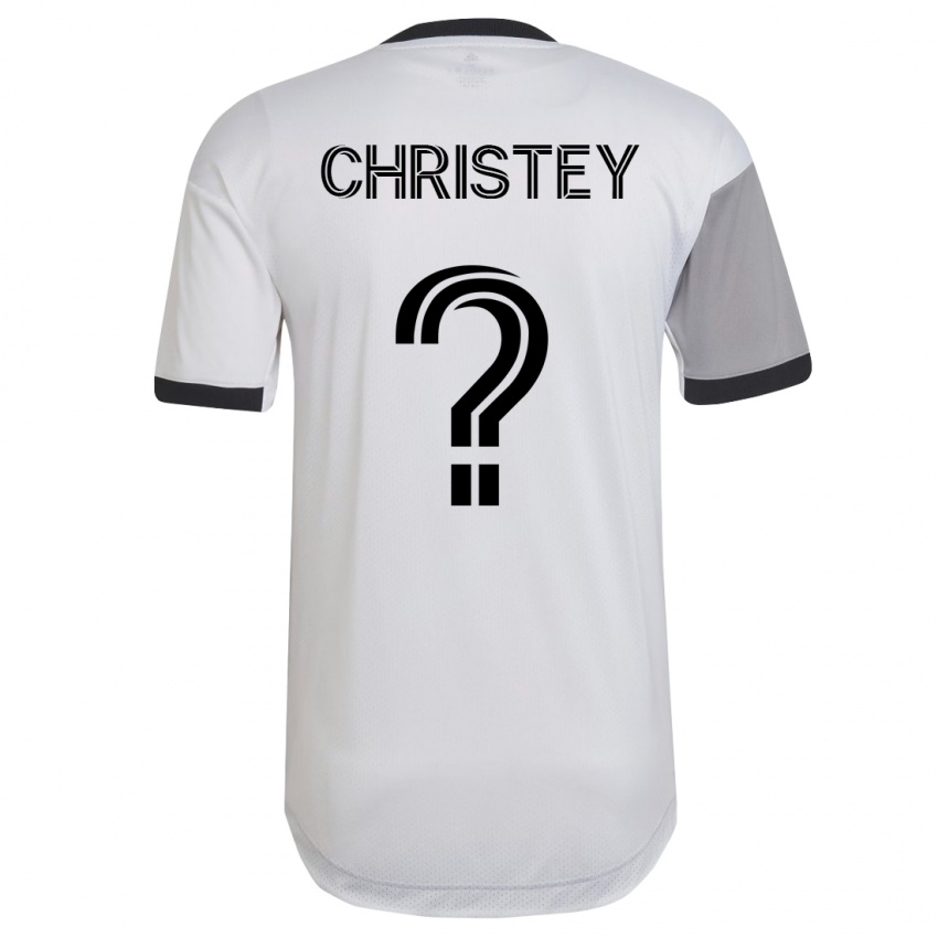 Hombre Camiseta Quentin Christey #0 Blanco 2ª Equipación 2023/24 La Camisa Perú
