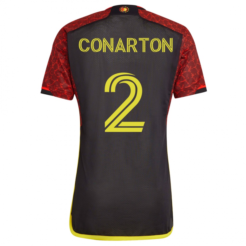 Hombre Camiseta Alyssa Conarton #2 Naranja 2ª Equipación 2023/24 La Camisa Perú