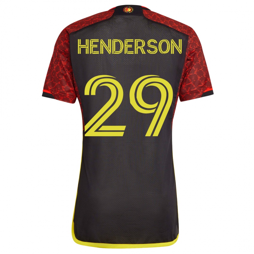 Hombre Camiseta Anna Henderson #29 Naranja 2ª Equipación 2023/24 La Camisa Perú