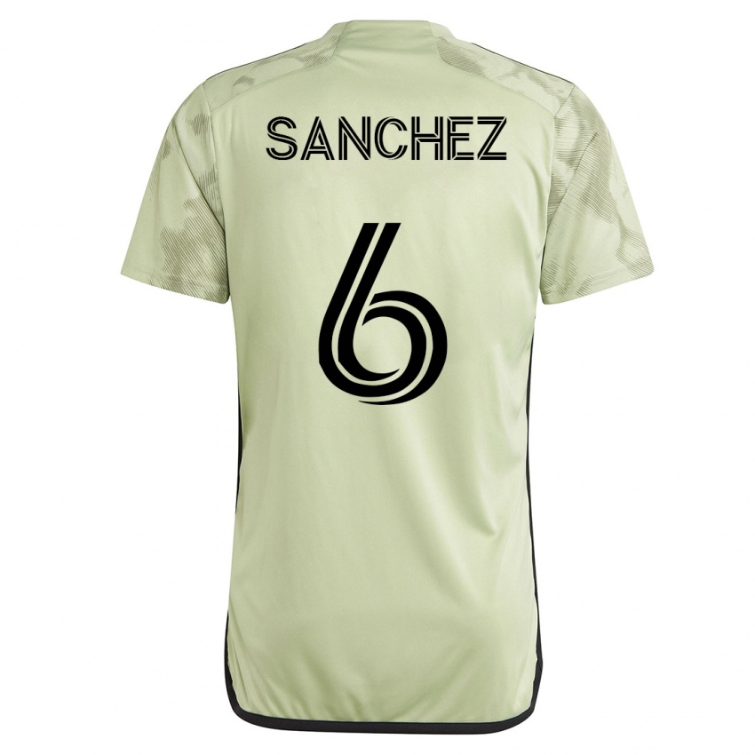 Hombre Camiseta Ilie Sánchez #6 Verde 2ª Equipación 2023/24 La Camisa Perú