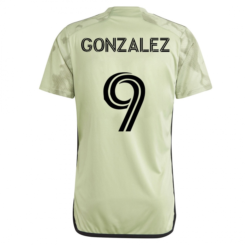 Hombre Camiseta Mario Gonzalez #9 Verde 2ª Equipación 2023/24 La Camisa Perú