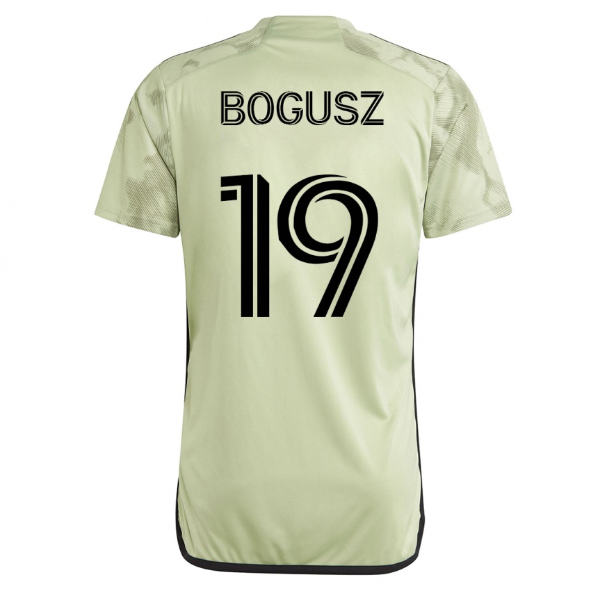 Hombre Camiseta Mateusz Bogusz #19 Verde 2ª Equipación 2023/24 La Camisa Perú