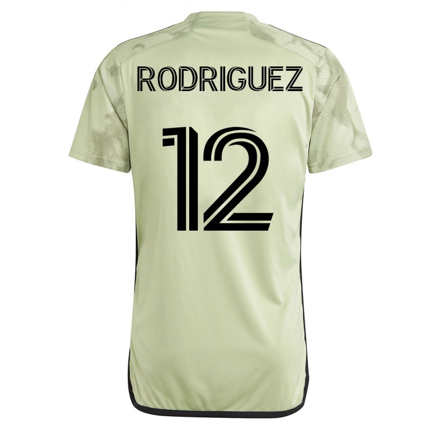 Hombre Camiseta Jeremi Rodriguez #12 Verde 2ª Equipación 2023/24 La Camisa Perú