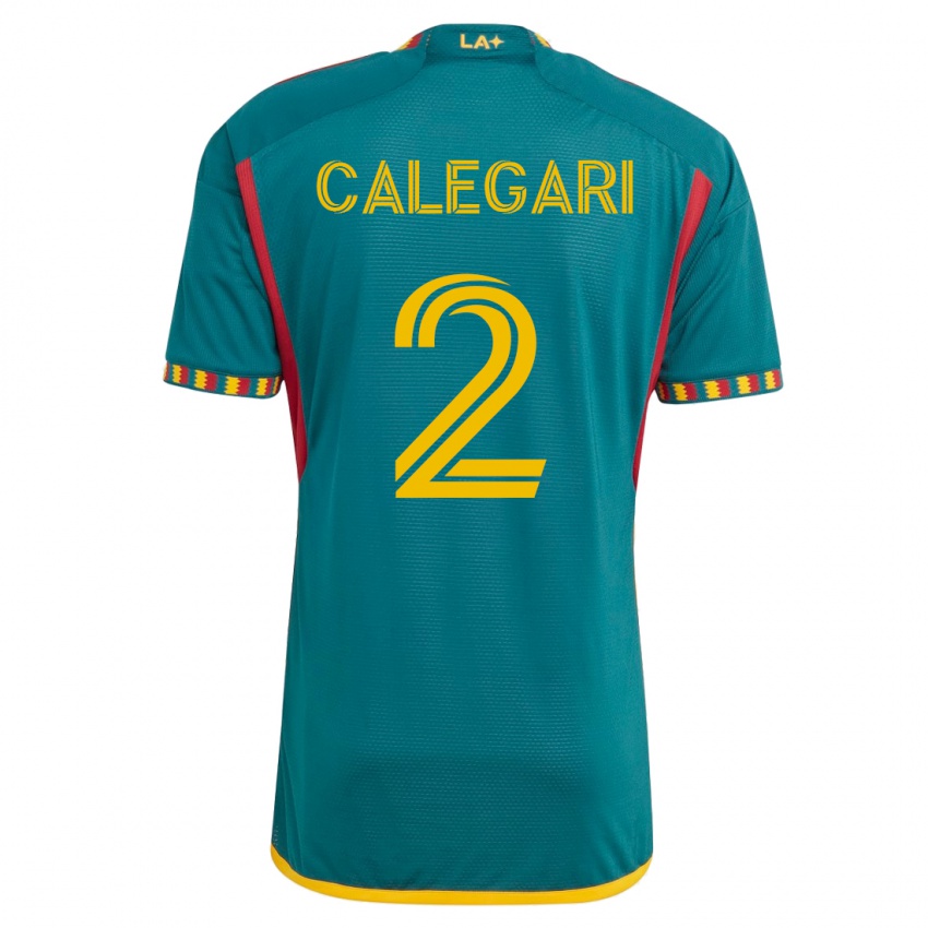 Hombre Camiseta Calegari #2 Verde 2ª Equipación 2023/24 La Camisa Perú