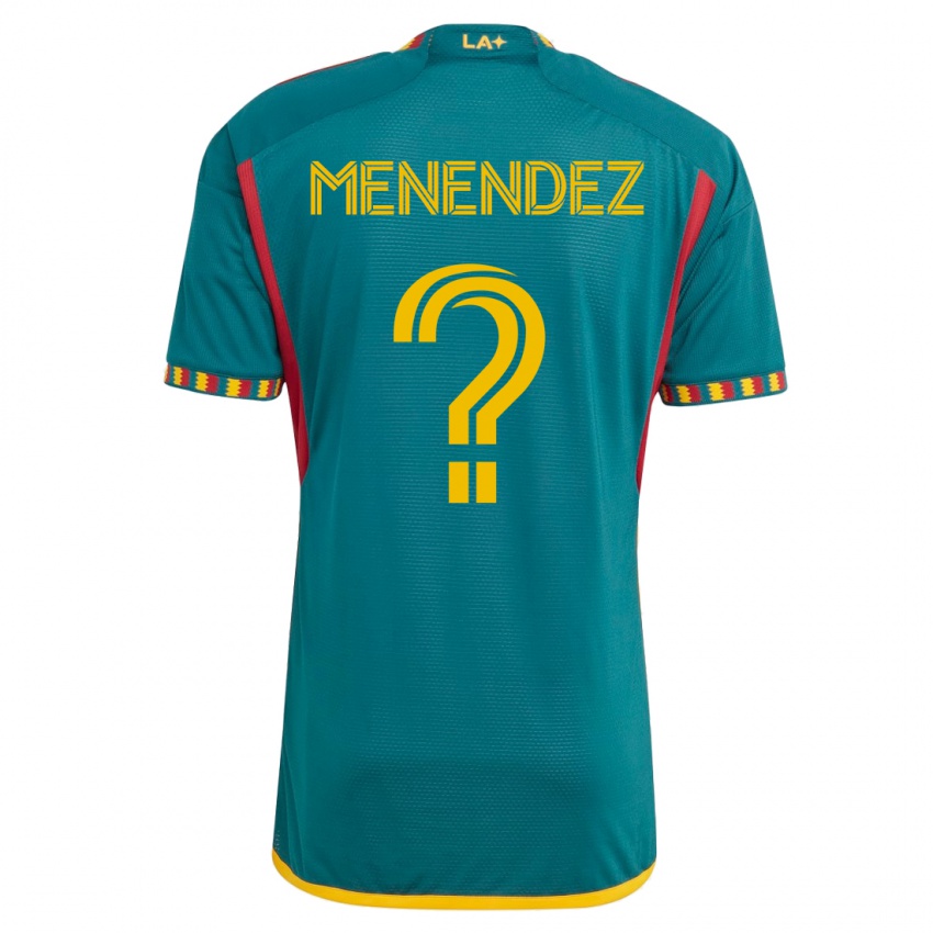 Hombre Camiseta Alexsander Menendez #0 Verde 2ª Equipación 2023/24 La Camisa Perú