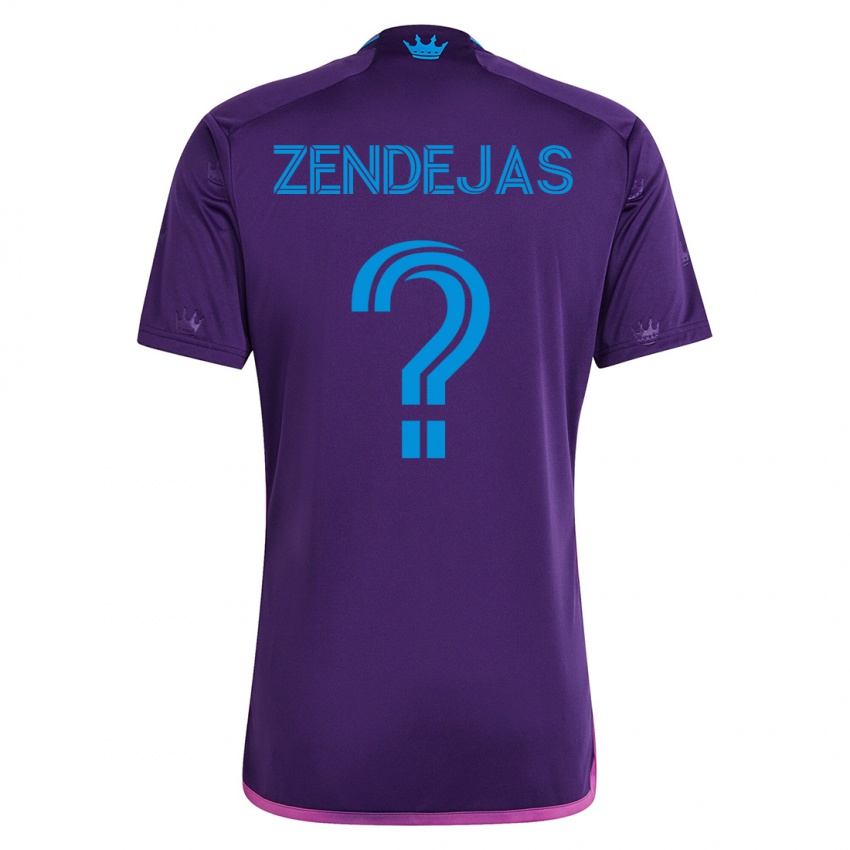 Hombre Camiseta Adrián Zendejas #0 Violeta 2ª Equipación 2023/24 La Camisa Perú