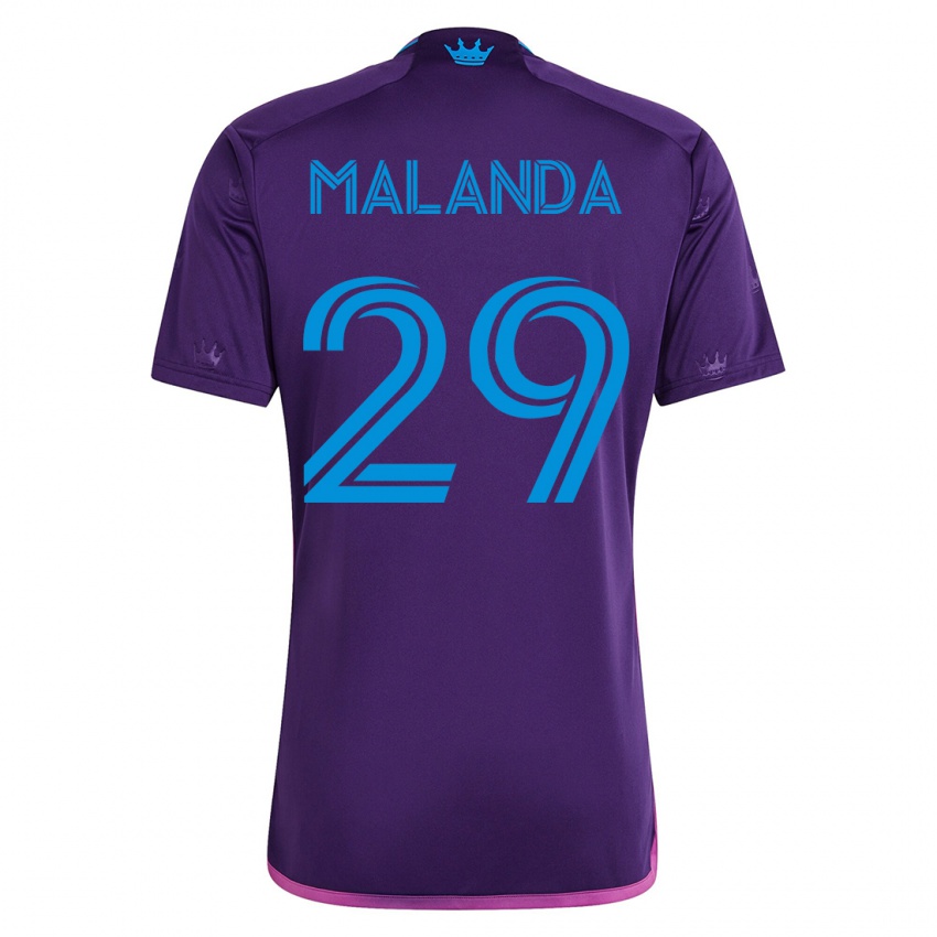 Hombre Camiseta Adilson Malanda #29 Violeta 2ª Equipación 2023/24 La Camisa Perú