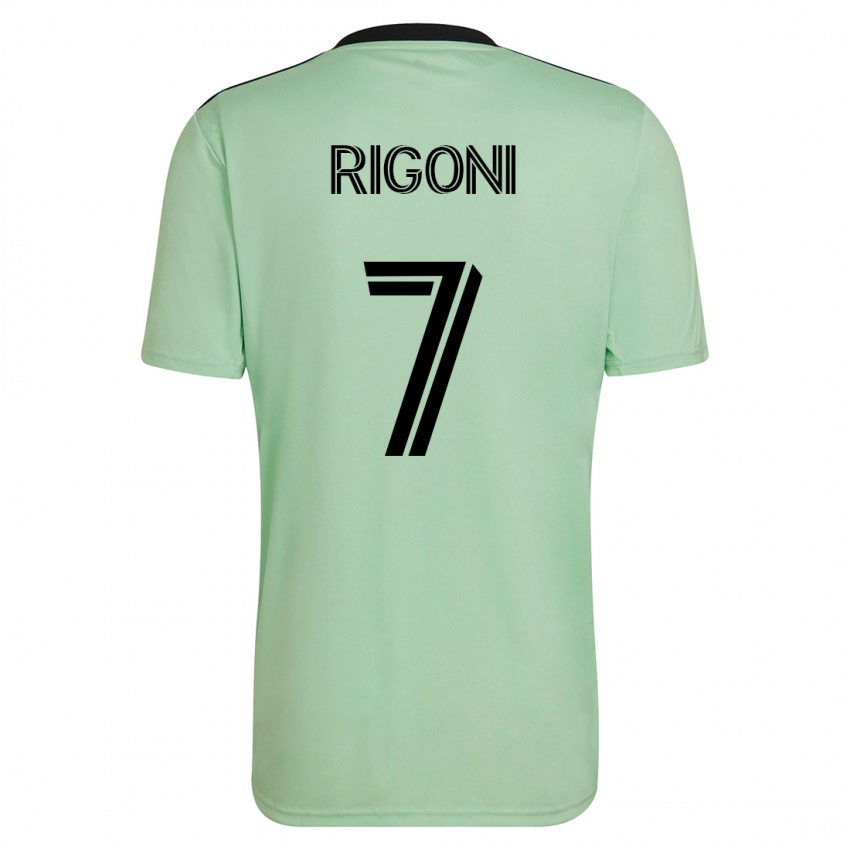 Hombre Camiseta Emiliano Rigoni #7 Verde Claro 2ª Equipación 2023/24 La Camisa Perú