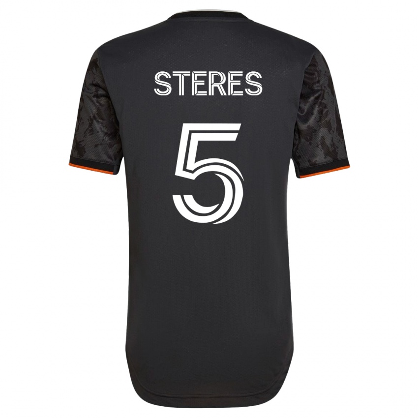 Hombre Camiseta Daniel Steres #5 Negro 2ª Equipación 2023/24 La Camisa Perú