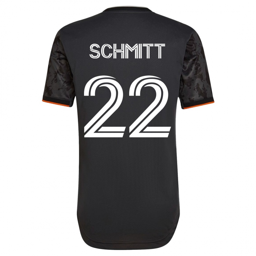 Hombre Camiseta Tate Schmitt #22 Negro 2ª Equipación 2023/24 La Camisa Perú