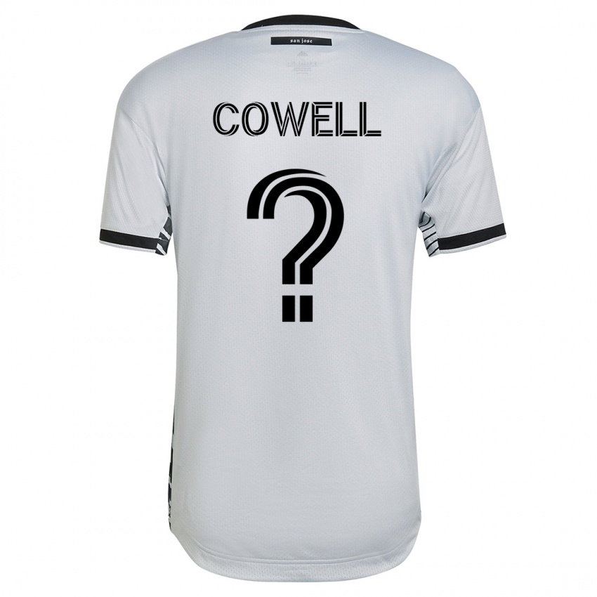Hombre Camiseta Chance Cowell #0 Blanco 2ª Equipación 2023/24 La Camisa Perú