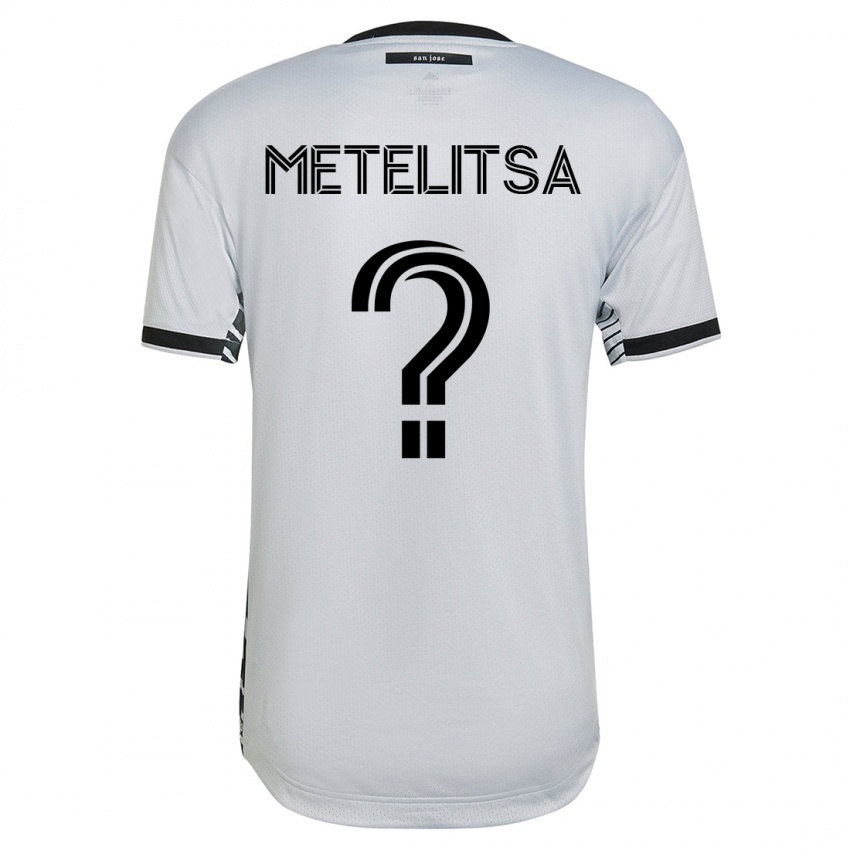 Hombre Camiseta Christian Metelitsa #0 Blanco 2ª Equipación 2023/24 La Camisa Perú