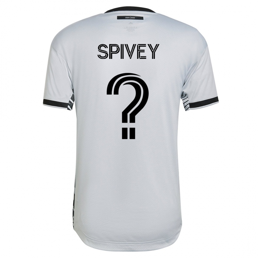 Hombre Camiseta Jermaine Spivey #0 Blanco 2ª Equipación 2023/24 La Camisa Perú