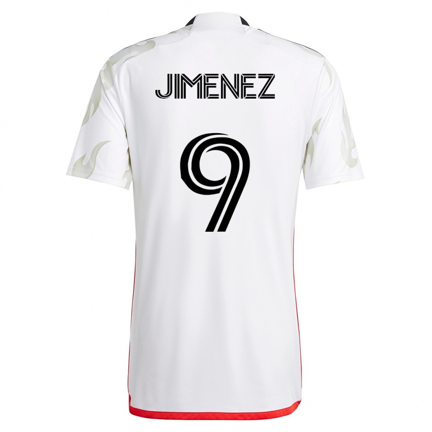 Hombre Camiseta Jesús Jiménez #9 Blanco 2ª Equipación 2023/24 La Camisa Perú