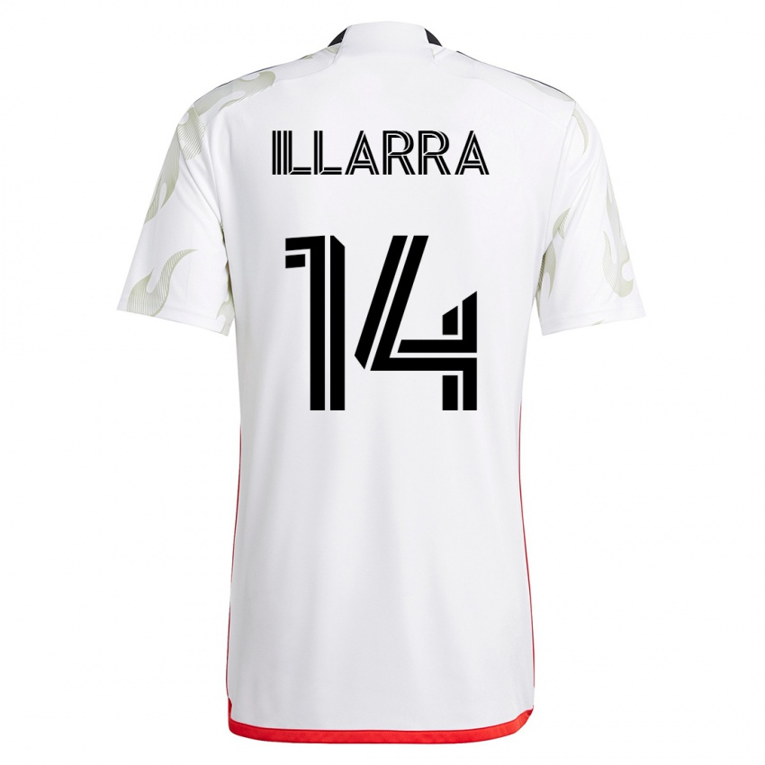 Hombre Camiseta Asier Illarramendi #14 Blanco 2ª Equipación 2023/24 La Camisa Perú