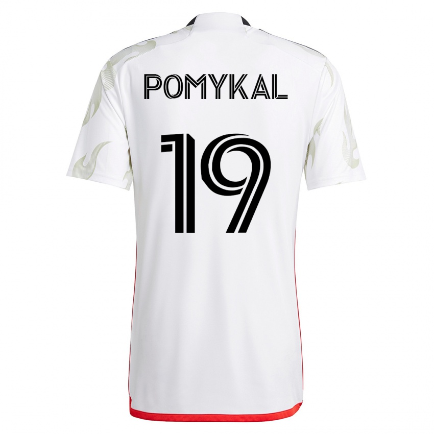 Hombre Camiseta Paxton Pomykal #19 Blanco 2ª Equipación 2023/24 La Camisa Perú