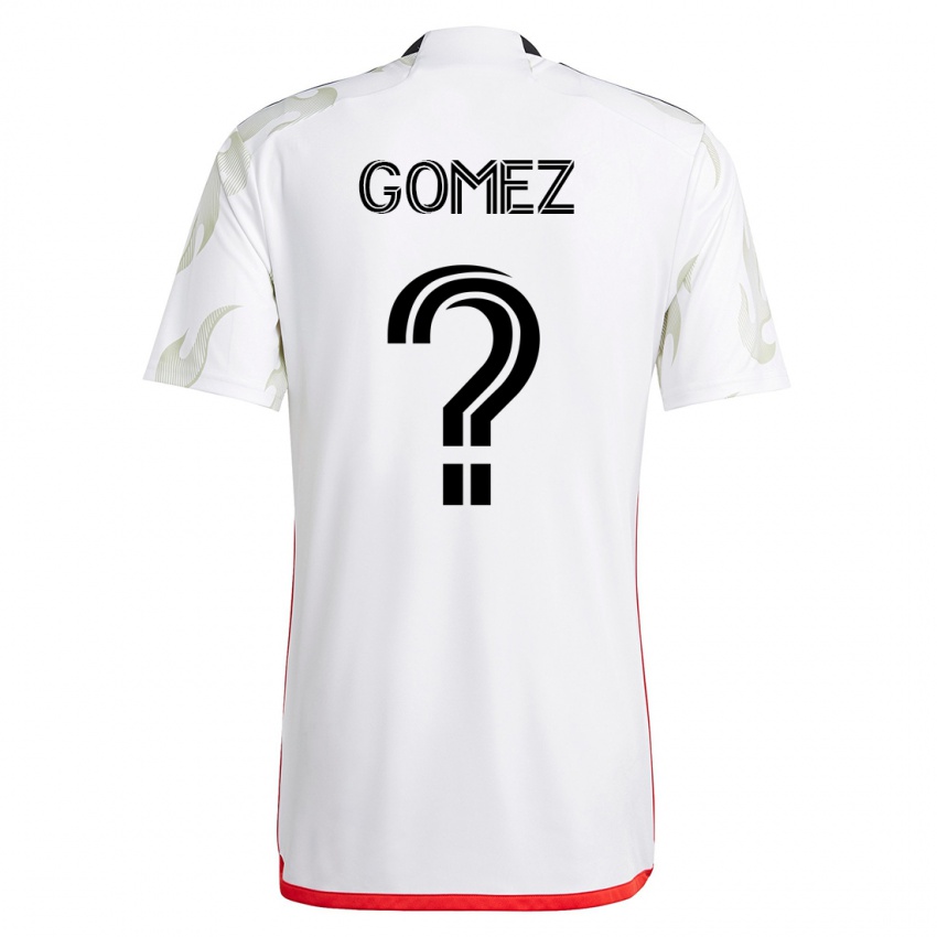 Hombre Camiseta Victor Gomez #0 Blanco 2ª Equipación 2023/24 La Camisa Perú