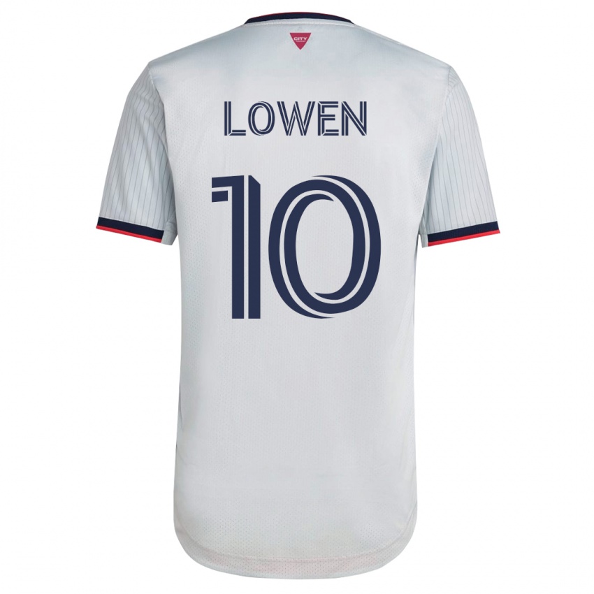 Hombre Camiseta Eduard Löwen #10 Blanco 2ª Equipación 2023/24 La Camisa Perú