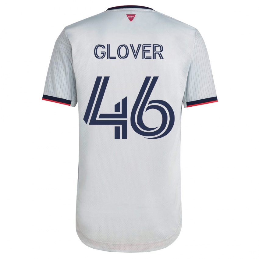 Hombre Camiseta Caden Glover #46 Blanco 2ª Equipación 2023/24 La Camisa Perú