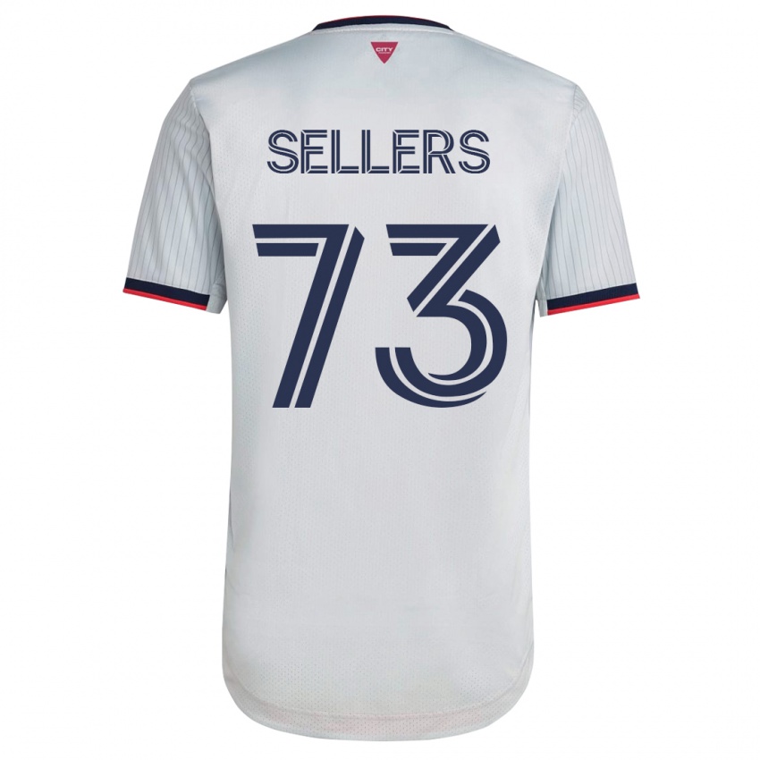 Hombre Camiseta Braydon Sellers #73 Blanco 2ª Equipación 2023/24 La Camisa Perú